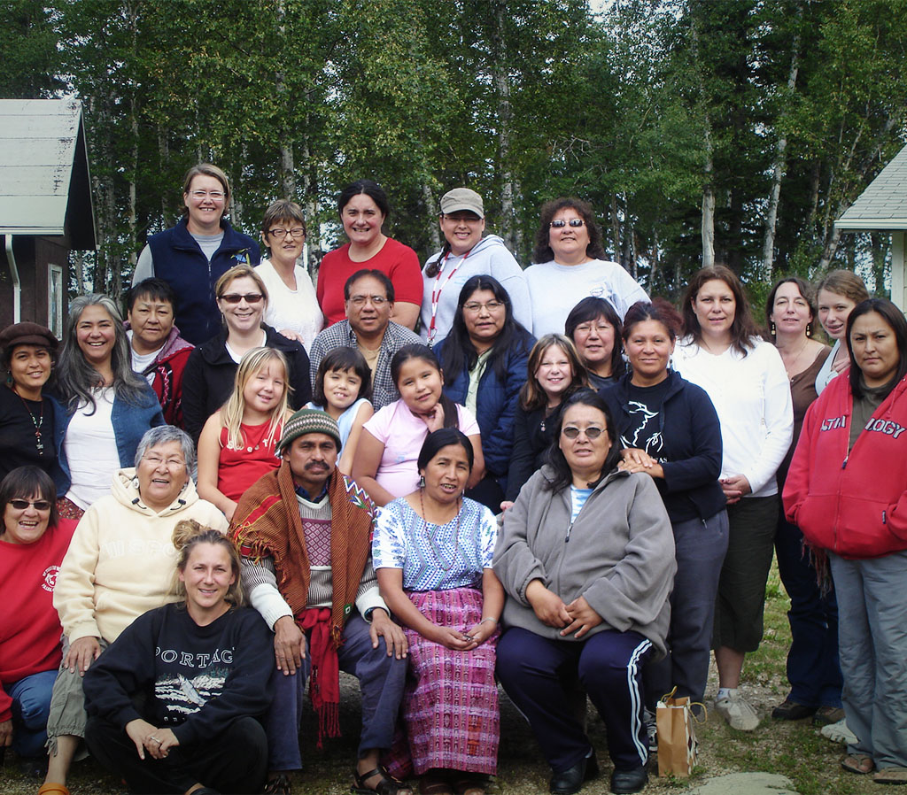 Inter-cultural exchange between Aboriginal midwifery students and Mayan elders at a traditional medicine camp near Clearwater Lake, Manitoba