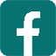 teal facebook icon
